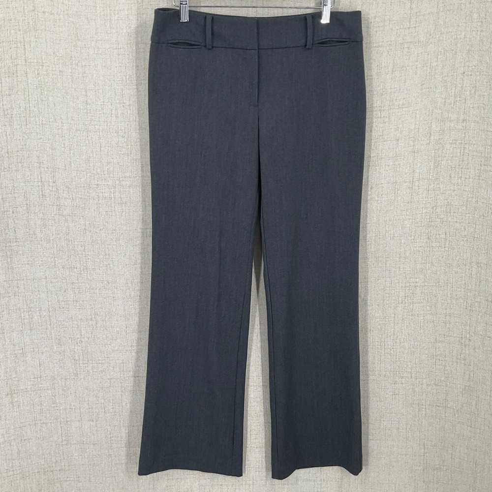 Loft Dress Trouser Pants Womens 6 Gray Stretch Minimalist Office Classic Capsule